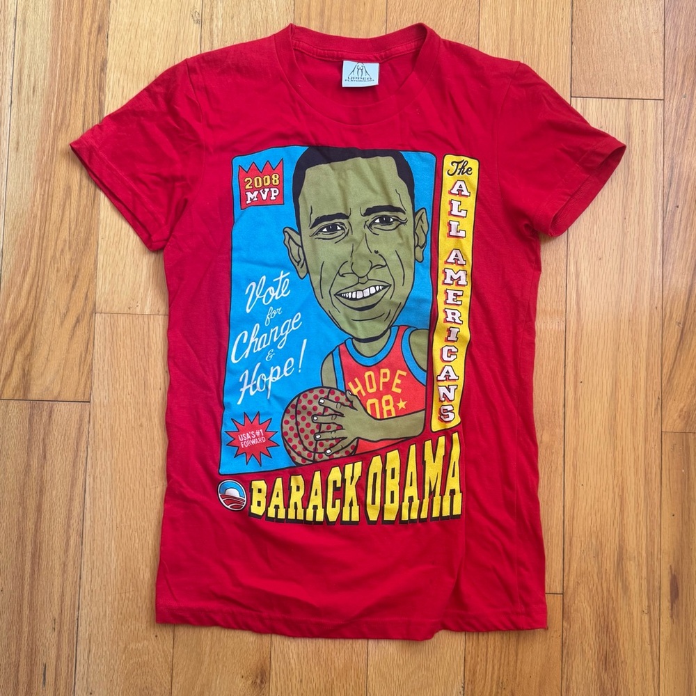 Upper Playground Barack Obama Graphic Tee (2008 Style) Medium